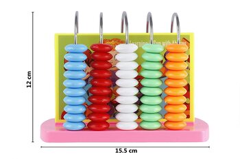 MGC Ratnas Educational Abacus Junior for Kids to Learn to Count, add & Subtract with Colourful Beads