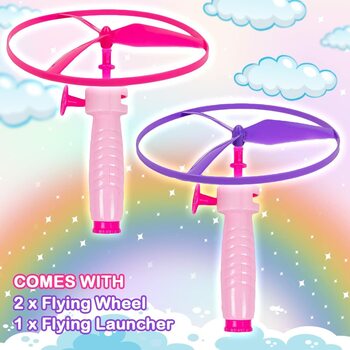 MGC RATNA'S Flying WHEELE Unicorn 3 in 1 CAN BE Used AS Space Rocket, Sliding Wall & Spinning TOP for Kids