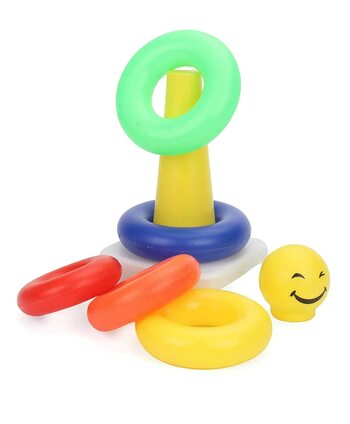 MGCRatna's Junior Smiley Stacking Multicolour 5 Rings for Toddlers