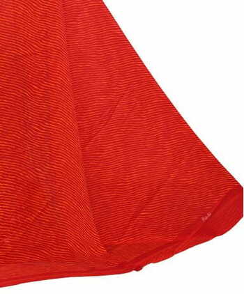 MGC Chiffon Red colour saree with blouse piece SP732