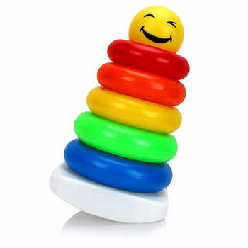 MGCRatna's Junior Smiley Stacking Multicolour 5 Rings for Toddlers